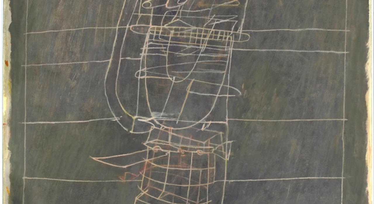 Alfonso Fraile. El solitario. 1976. Óleo sobre lienzo. 130 x 110 cm